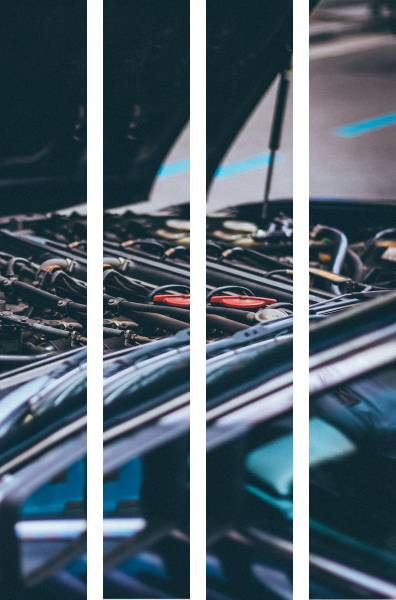Inspection du compartiment moteur lors d'un contrôle technique